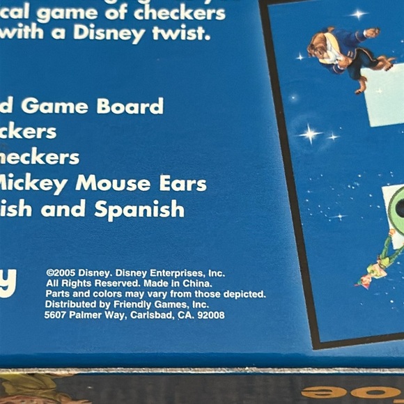 Vintage Disney Checkers & Tic Tac Toe Play Set game night Family fun No rules - Picture 7 of 9